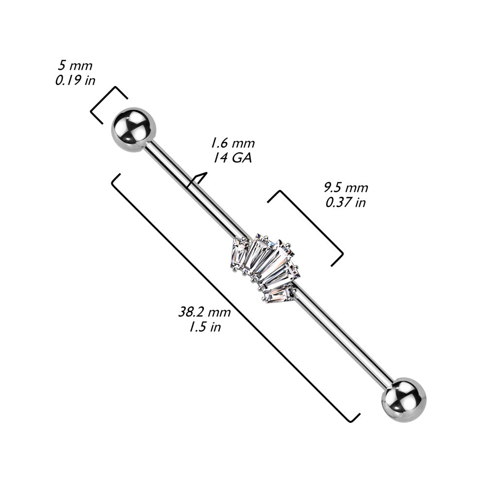 Barbell Industrial Corona Circonita