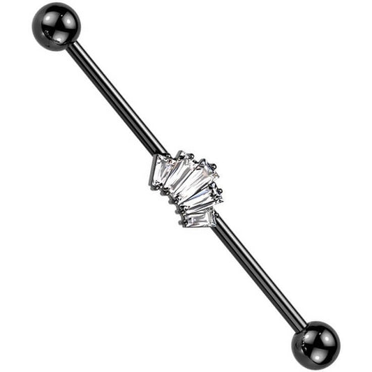 Industrial Barbell Crown Zirconia