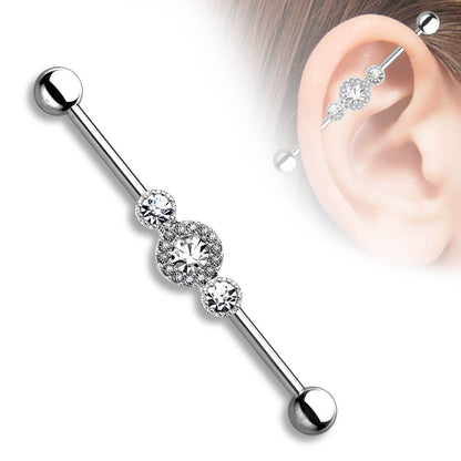 Industrial Barbell 3 Zirkonias