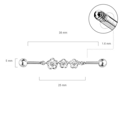 Barre industriel 3 Fleurs Zircone