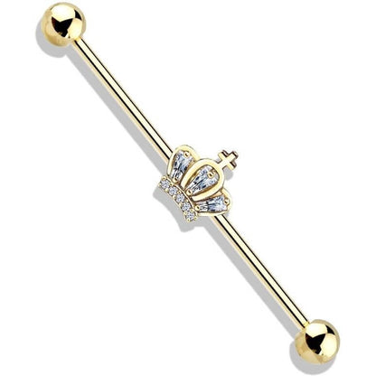 Industrial Barbell Crown Zirconia