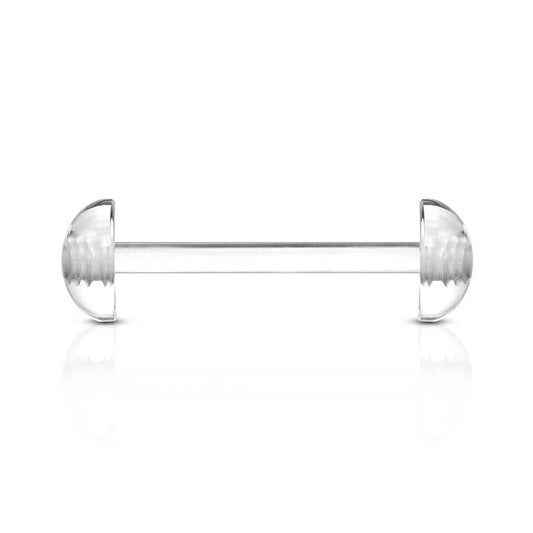 Acrylic Tongue Barbell Acrylic Dome