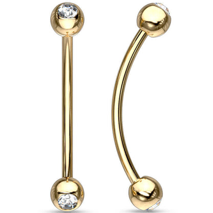 Curved Barbell Ball Zirconia