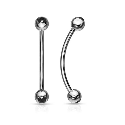 Curved Barbell Ball Zirconia