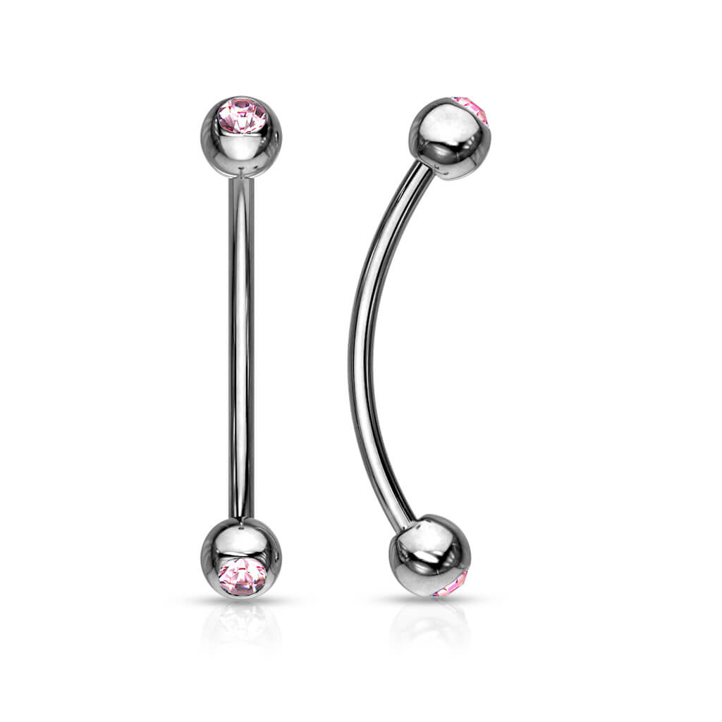 Curved Barbell Ball Zirconia