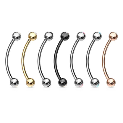 Curved Barbell Ball Zirconia