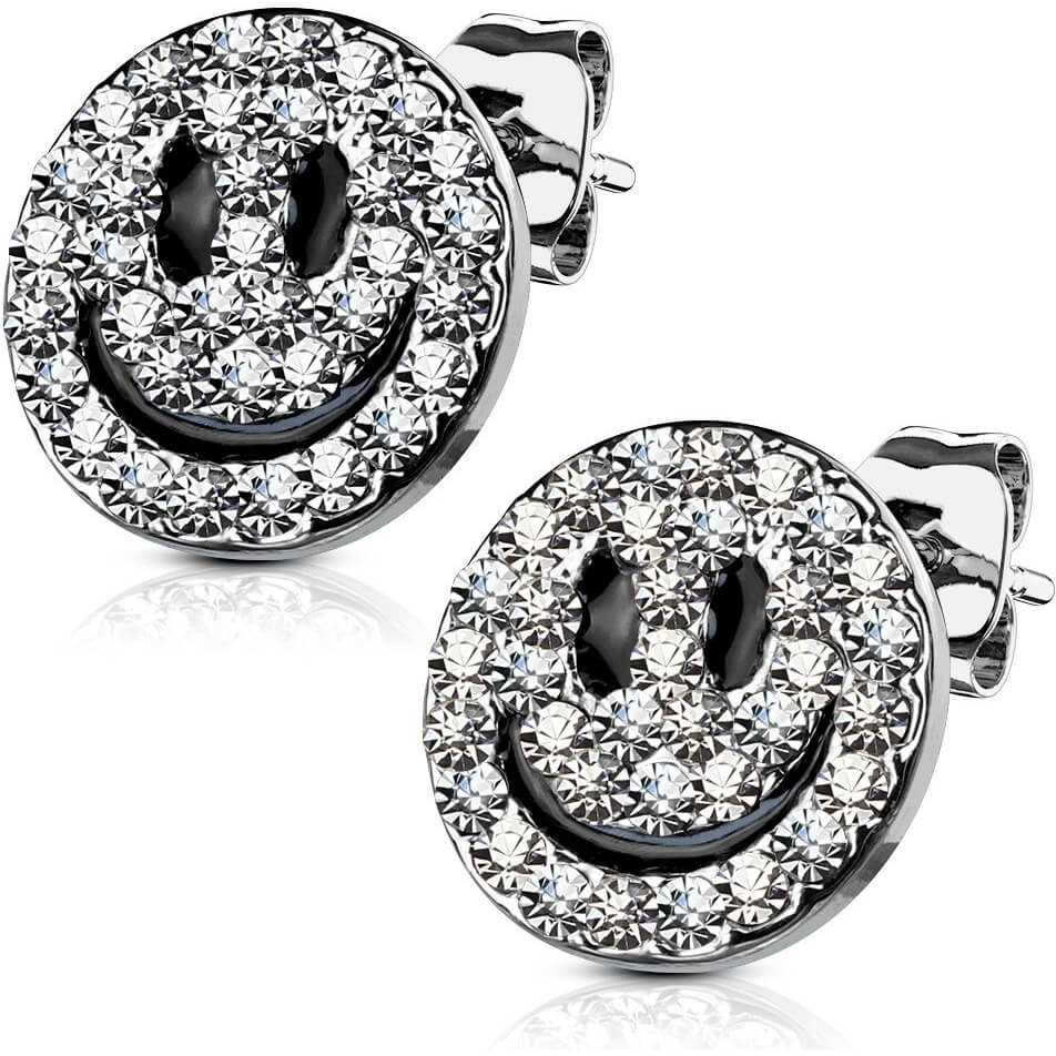 Bouton d'Oreille Smiley Zircone