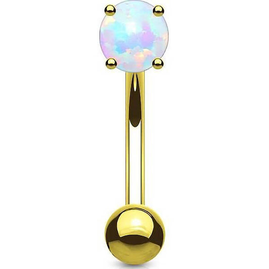 Eyebrow Piercing Opal