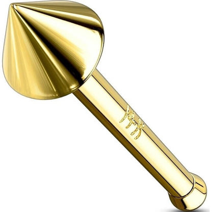 Oro 14kt Nariz Stud pincho