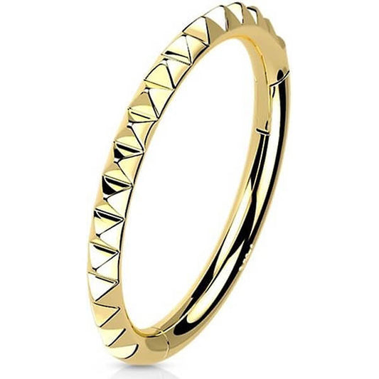 14 Karat Gold Ring Gelbgold Weißgold Clicker