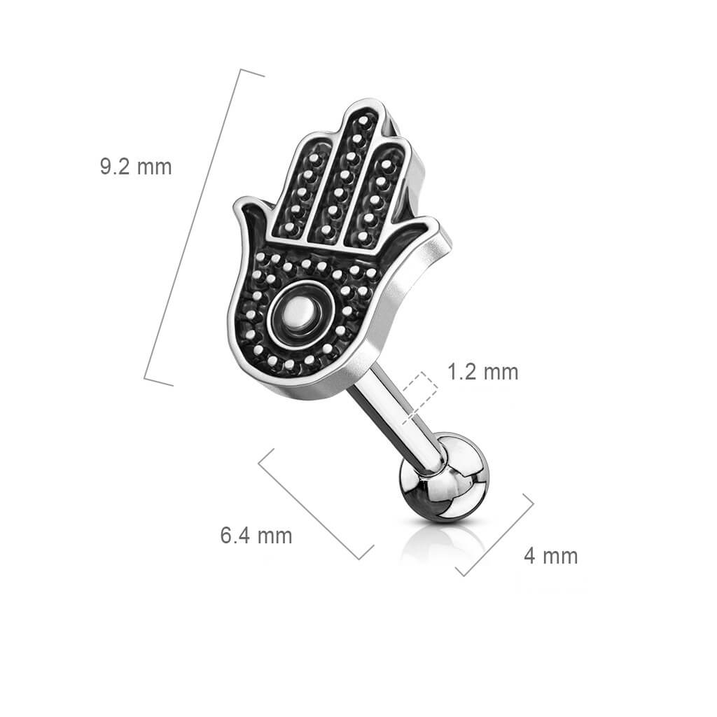 Barbell Hamsa Plata