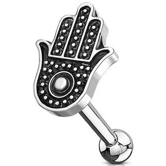 Barre Hamsa Argent