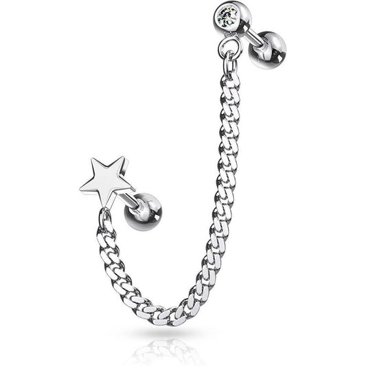 Barbell Kette Zirkonia