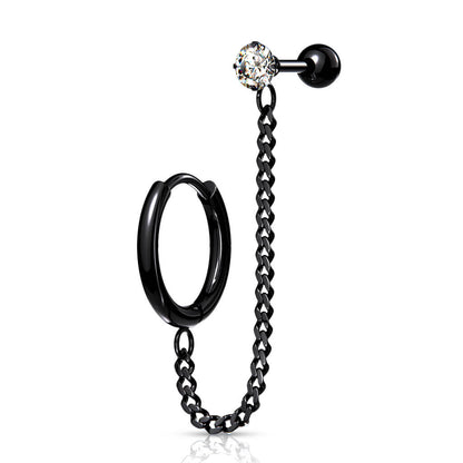 Barbell Kette Barbell Zirkonia Clicker