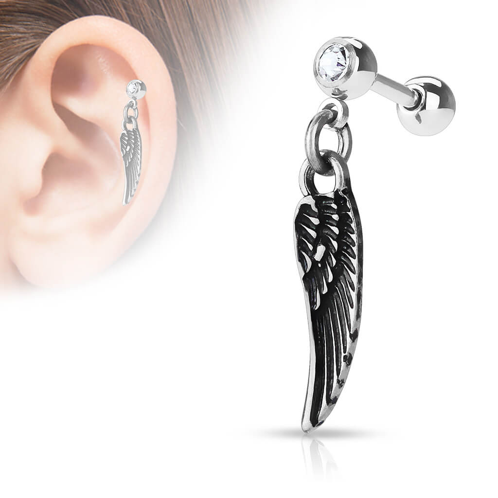 Barbell Wing dangle Zirconia