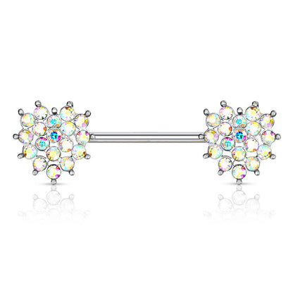 Nipple Piercing Heart Zirconia