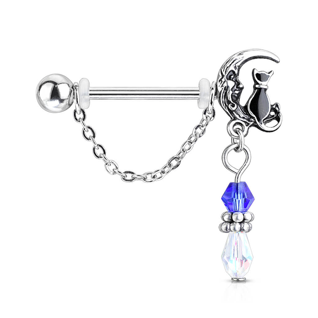 Téton Pendentif Chaine Lune