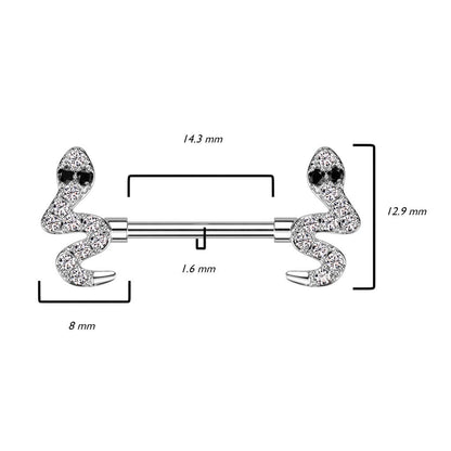 Téton Serpent Zircone