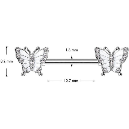 Mariposa de Circonitas Pezón