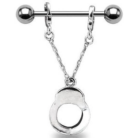 Piercing Capezzolo Pendente a forma di manette