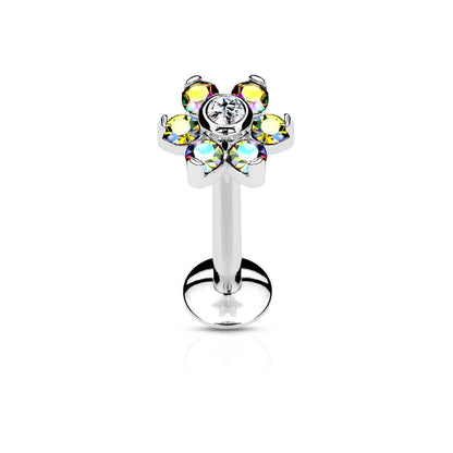 Circonita Flor Plata Rosca interna Labret