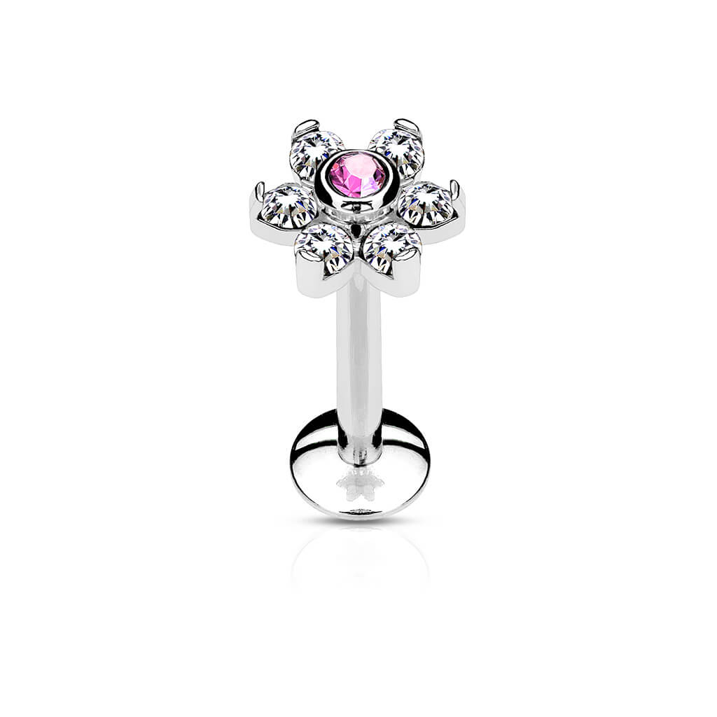 Circonita Flor Plata Rosca interna Labret