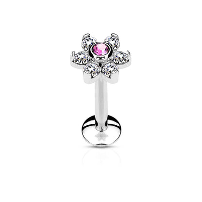 Circonita Flor Plata Rosca interna Labret