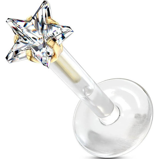 Labret Star Zirconia