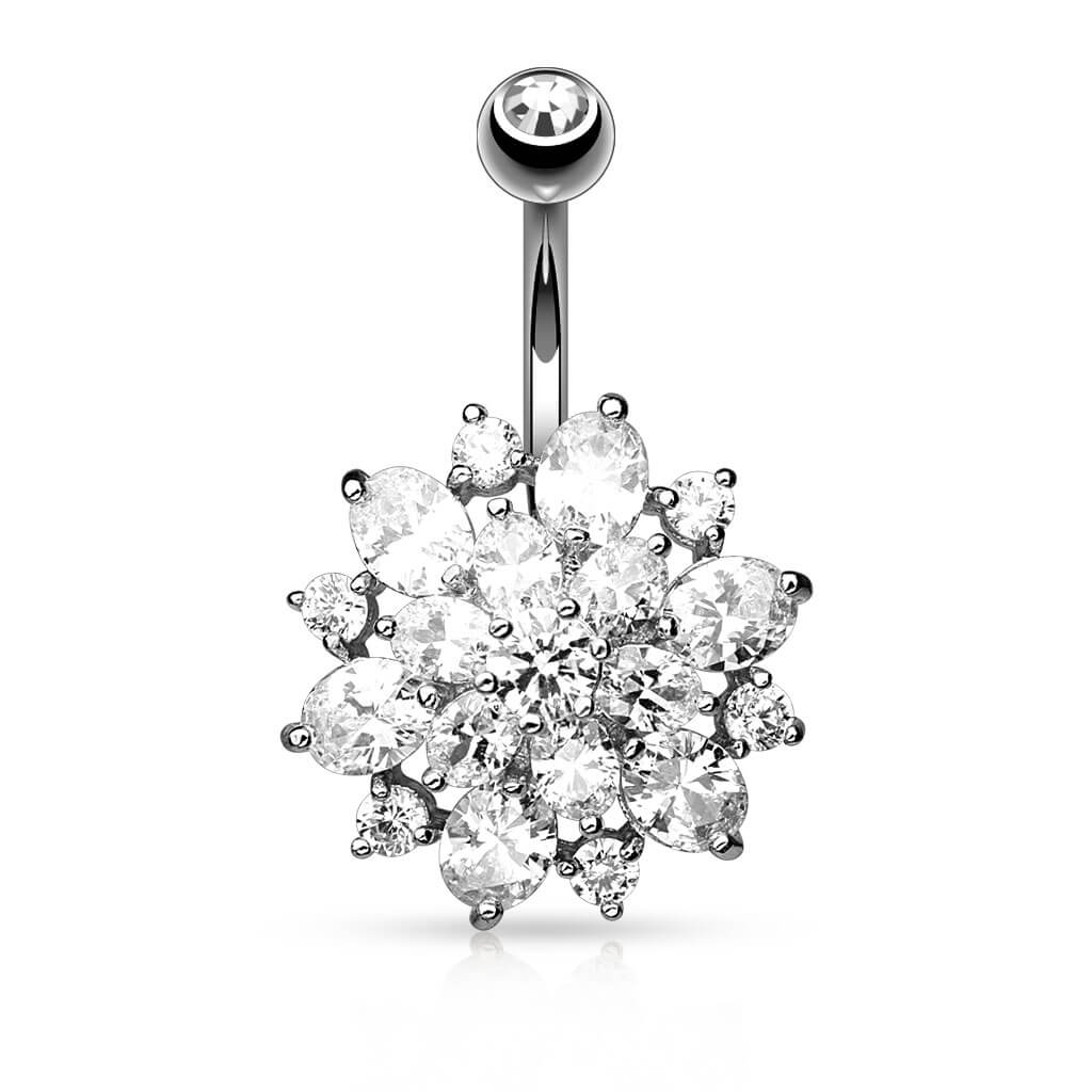 Piercing Nombril Dahlia Zircone