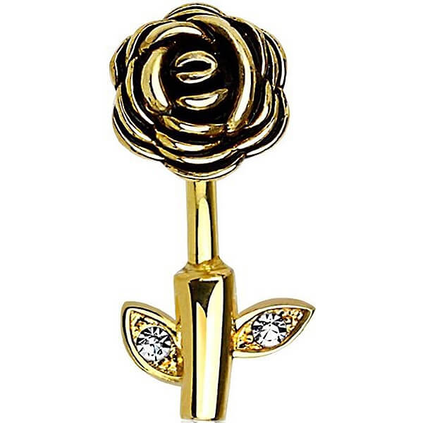 Bauchnabelpiercing Rose Zirkonia