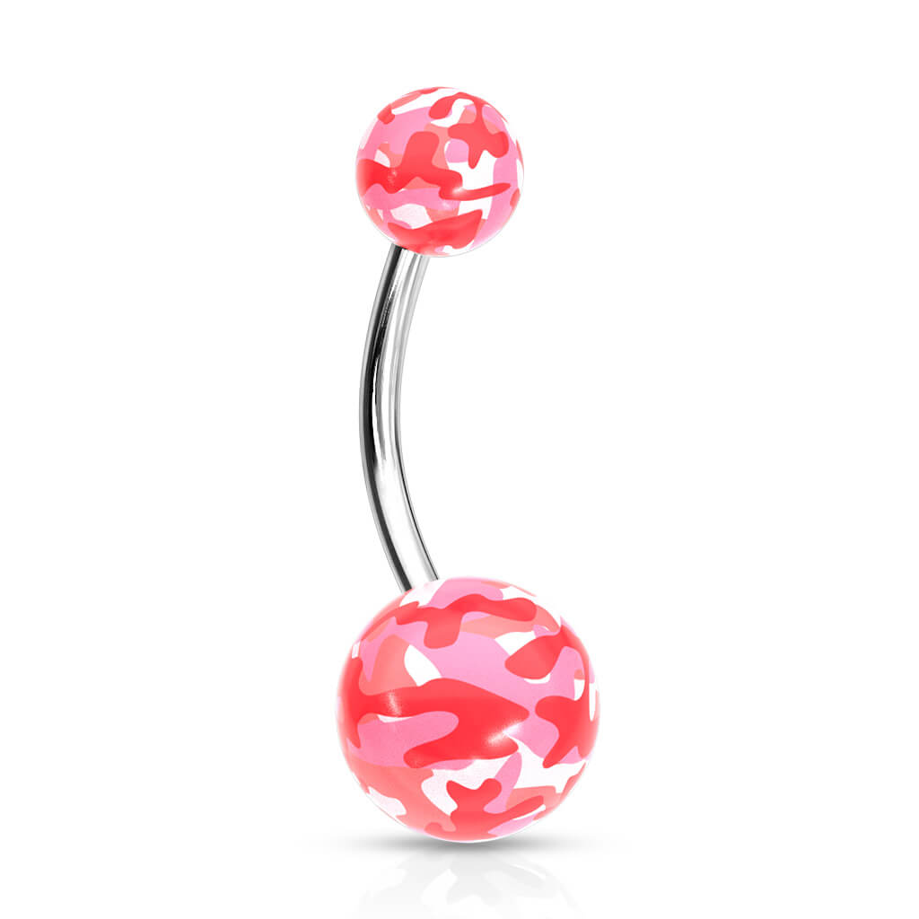 Piercing Nombril Camouflage Acrylique