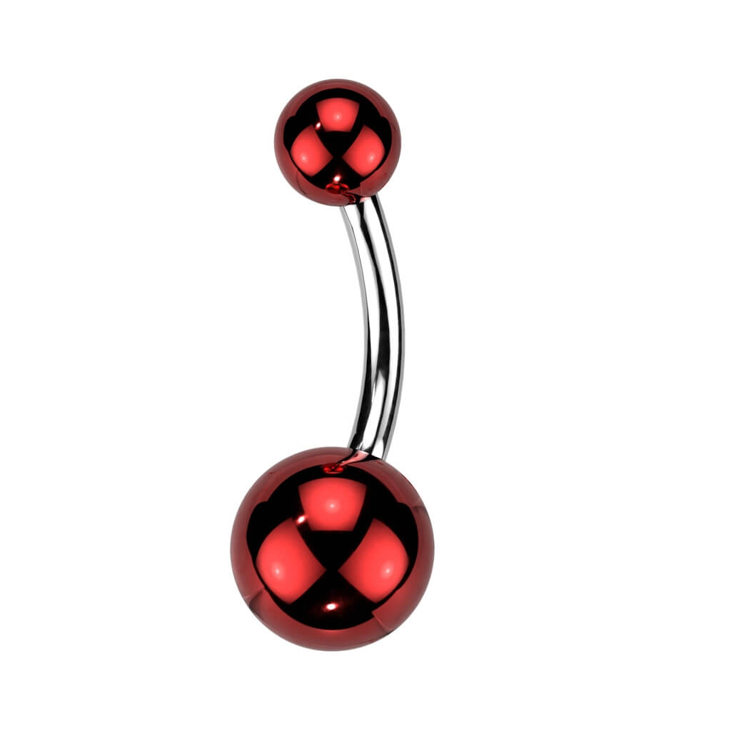 Belly Button Piercing Acrylic Ball Glass Coating