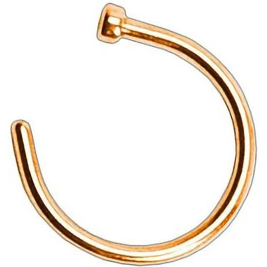 Nasenstecker Hoop Half Hoop Roségold