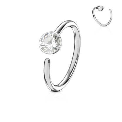 Anillo Circonita Plata Flexible