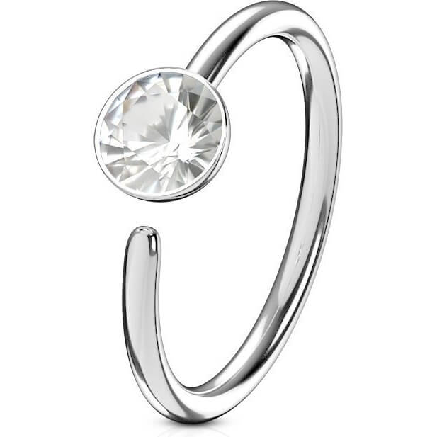 Anillo Circonita Plata Flexible