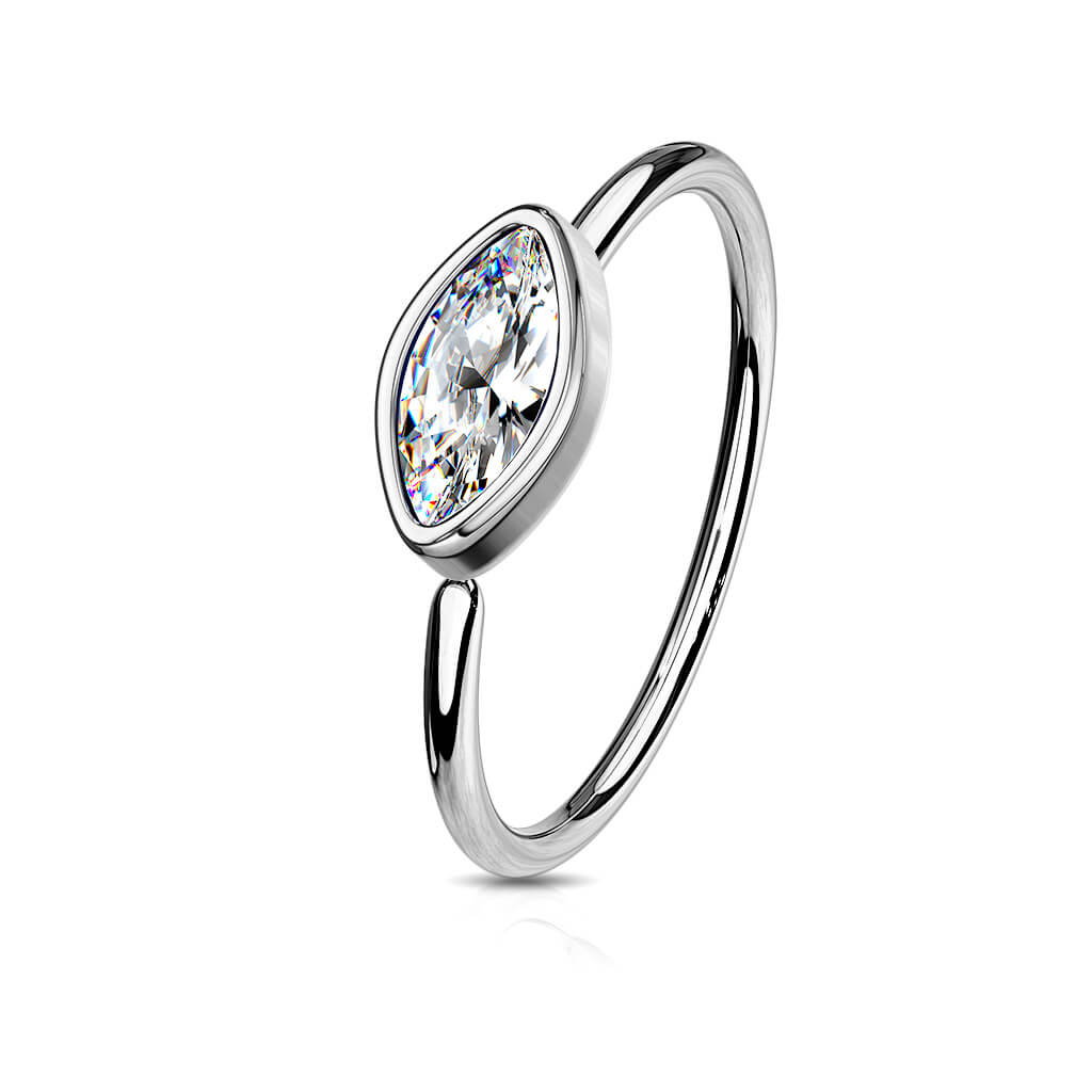 Anillo Circonita talla marquesa Flexible