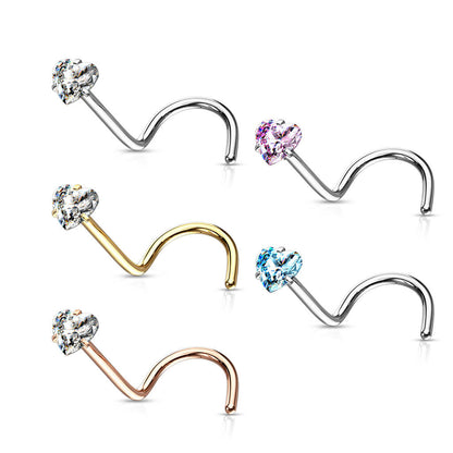 Nose Screw Heart Zirconia