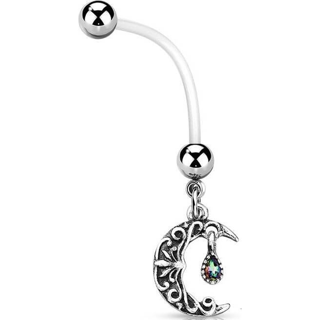 Piercing Nombril Pendentif Lune