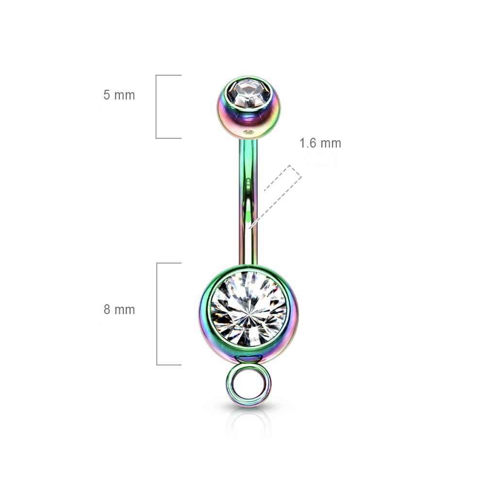 Piercing Nombril Bille Zircone