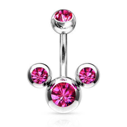 Bauchnabelpiercing 3 Zirkonia