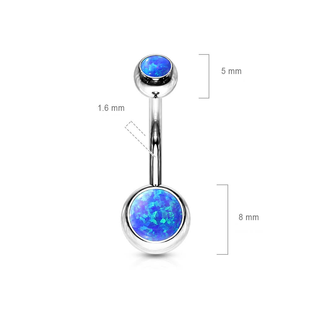 Bauchnabelpiercing Opal