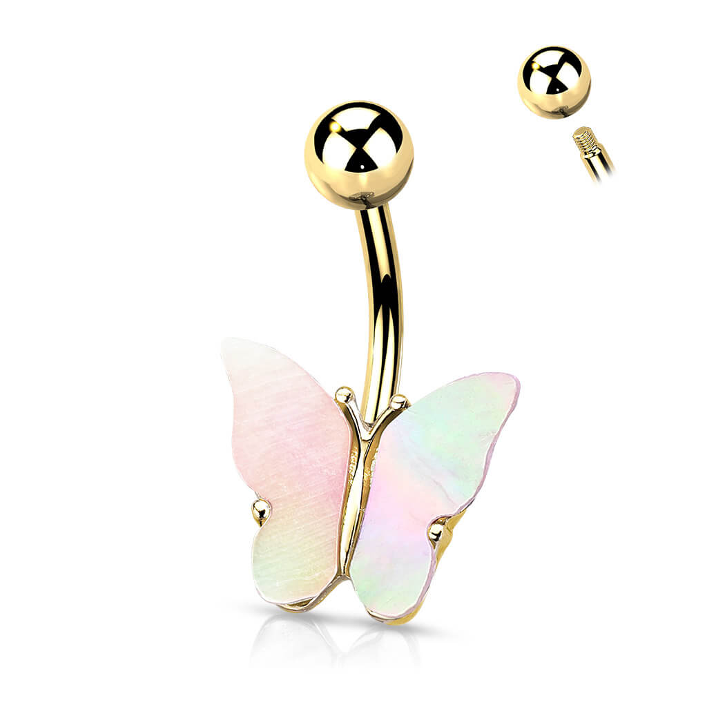 Belly Button Piercing Butterfly