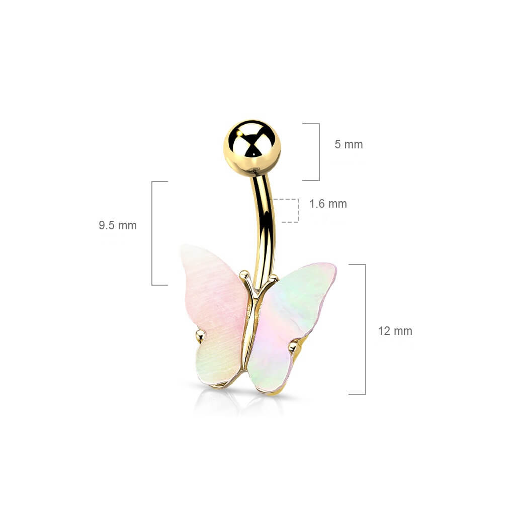 Belly Button Piercing Butterfly