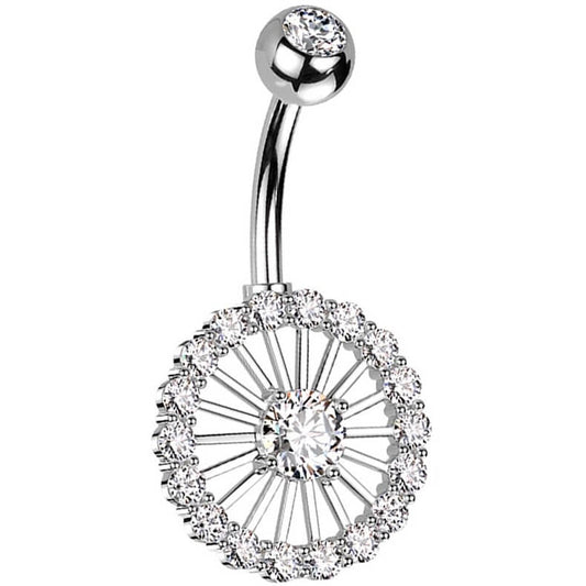 Belly Button Piercing Wheel Zirconia