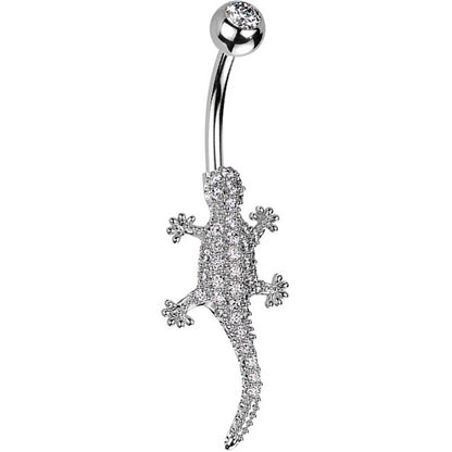 Belly Button Piercing Lizard Zirconia