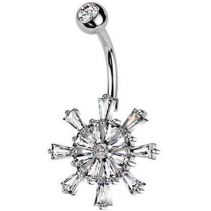 Piercing Nombril Roue De Bateau Zircone