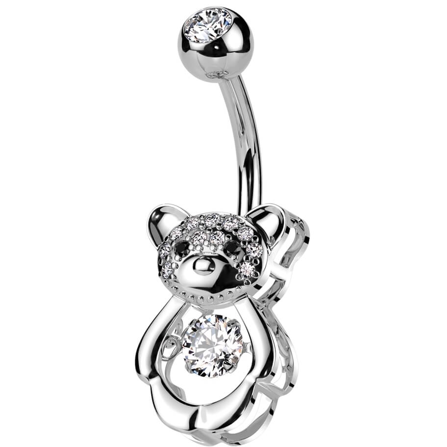 Piercing Nombril Ours Zircone