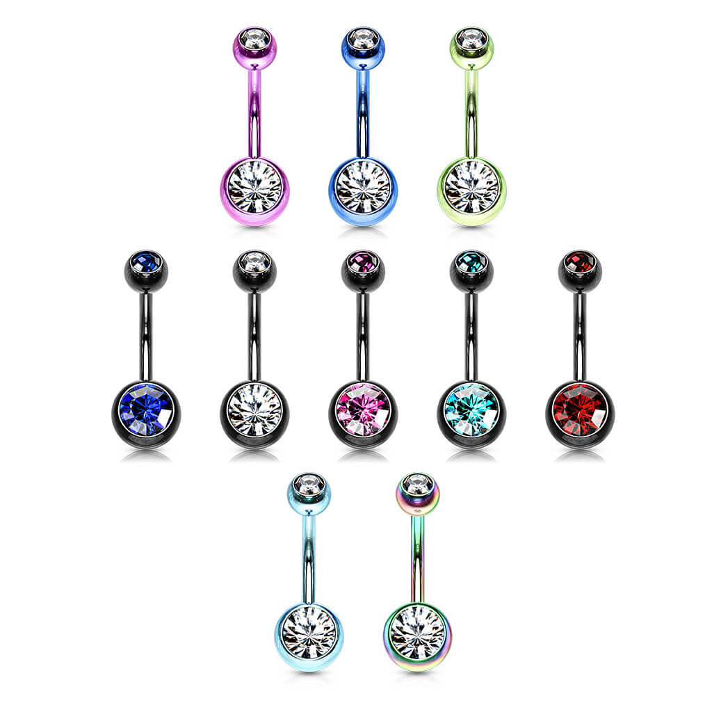 Belly Button Piercing Ball Zirconia