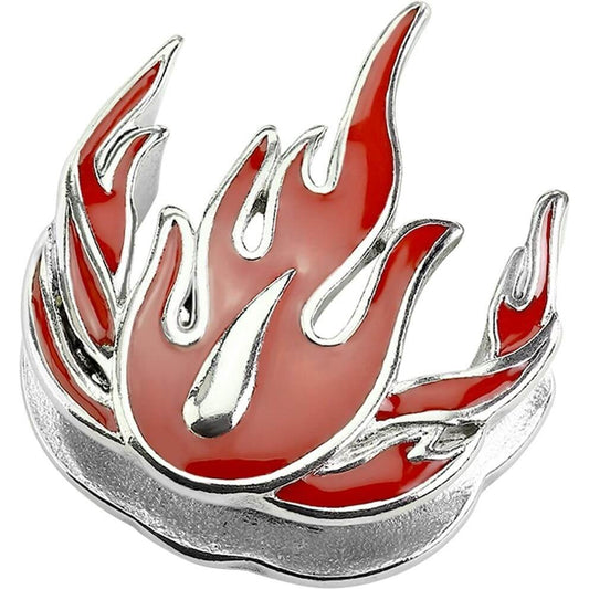 Tunnel Saddle Red Flames