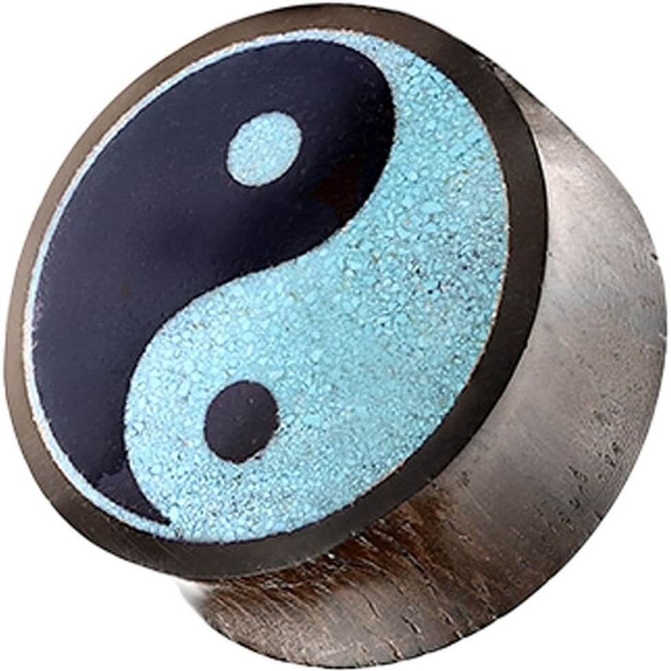 Plug Legno di sono con design Ying e Yang